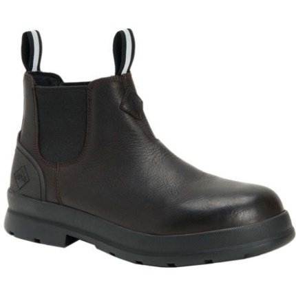 Muckboot Men'S Chore Farm Leather Chelsea Black